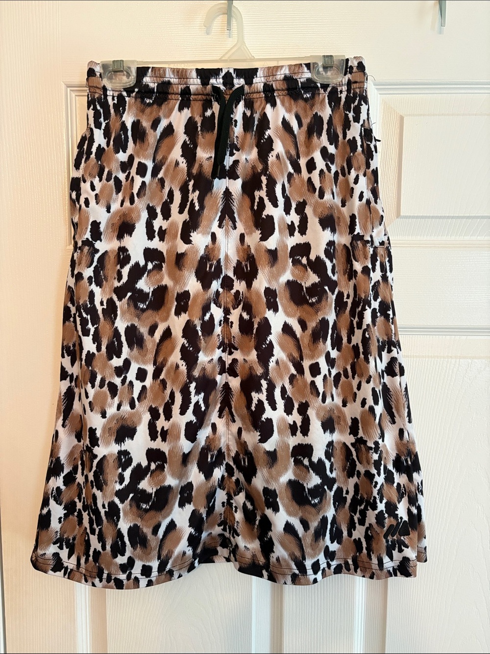 Animal Print A-Line Skirt in Brown and Black